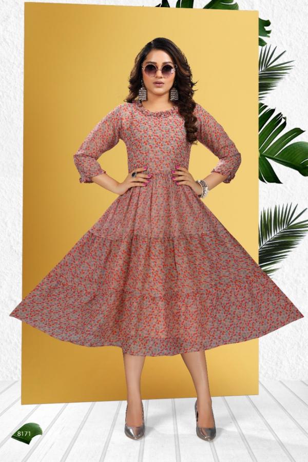 Beauty Queen Kalyani 1 Fancy Wear Georgette Designer Kurti Collection